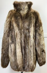 Beautiful Vintage Georgeou Furs Unplucked Beaver Coat