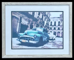 Framed Classic Cuban Car Print