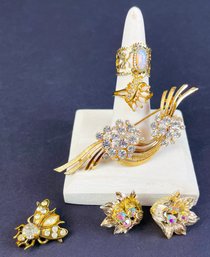 Vintage Gold Toned Costume Jewelry