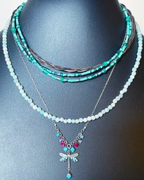 3 Fun Beaded Necklaces