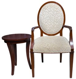 Nancy Corzine Occasional Chair And Side Table