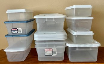 Large Assortment Of Plastic Bins