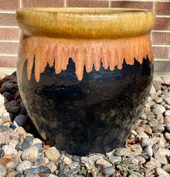 Large Ceramic Pot With Soil