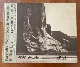 Vintage 1970's 'Portraits From North American Indian Life' By Edward Curtis Large Scale Book