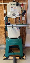 Grizzly GO555 14' Bandsaw On Stand And Rolling Platform