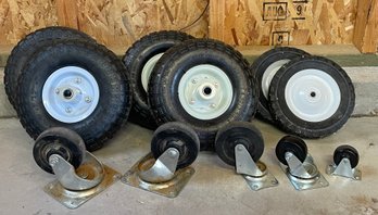 10' Pneumatic Tires, With Assorted Casters