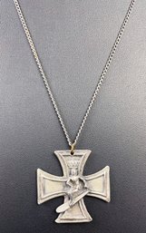 Rare Vintage 1960s 'surfer's Cross' Iron Necklace