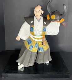 Hakata Japanese Samurai Doll & Stand
