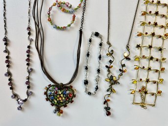 Fun Necklaces, Bracelets, & Earrings With Enamel And Glass
