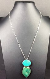 Vinage Amy Kahn Russel Sterling Silver Turquoise Necklace