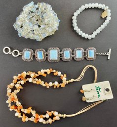 Necklace, Earrings, And Bracelets