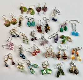 Large Assortment Of Beaded Earrings