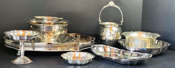Vintage Silver Plate Serving Set Including William Rogers