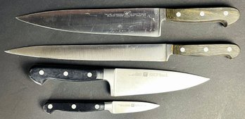 4 Zwilling JA Henckels Stainless German Knives