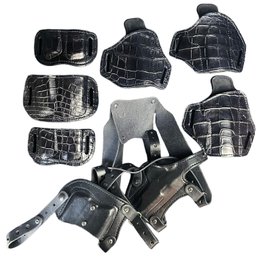 Assorted Black Leather Holsters