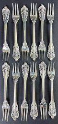 12 Wallace Grand Baroque Sterling Lobster Forks