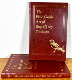 Large Leather Bound 'The Field Guide Art Of Roger Tory Peterson' East And West Birds