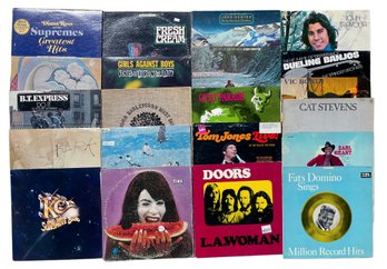 21 LP Records Including The Doors, Diana Ross, John Denver, Ike & Tina Turner & More!