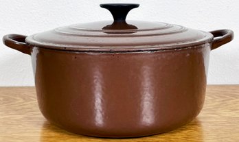 Le Creuset 'E' Enameled Cast Iron Dutch Oven, As Is