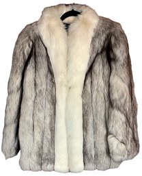 Vintage Silver Fox Fur Jacket