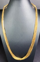 Gorgeous 12k Gold Filled Liquid Silver 30' Necklace