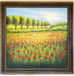 Tulip Farm Oil Painting.