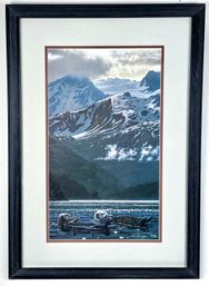 Signed Ed Tussey Mountains & Sea Otters Ltd. Edition Art Print