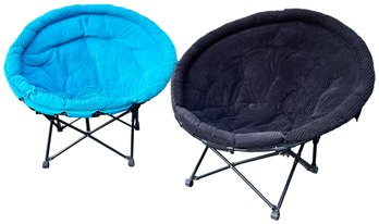 Pair Of Trendy Collapsable Sphere Chairs