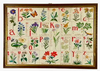 Vintage Embroidery Wildflower Sampler