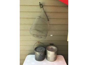 Minnow Buckets & Wire Fish Basket