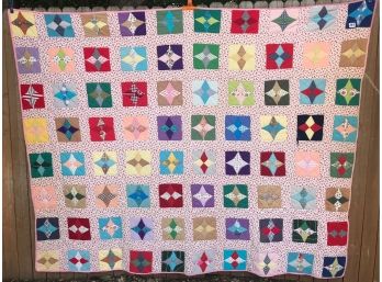 Handmade Vintage Quilt @66' X 84'