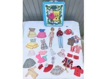 Vintage Barbie, Case, & Clothes