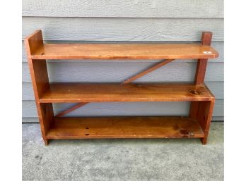 Handmade Mid Century Wood Shelves
