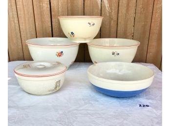 Cottage Chic Vintage Bowls
