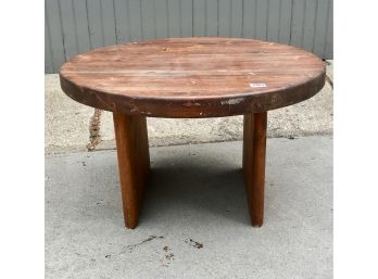 Round Wooden Table