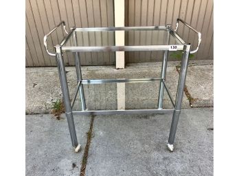 Mid Century Chrome Bar Cart