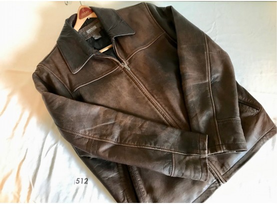 Men's Large Kenneth Cole Leather Jacket