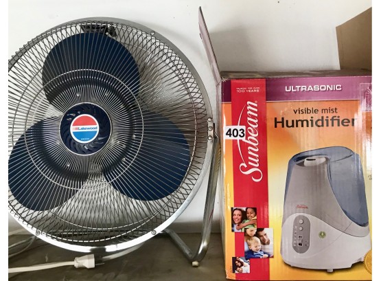 Sunbeam Humidifier & Floor Fan