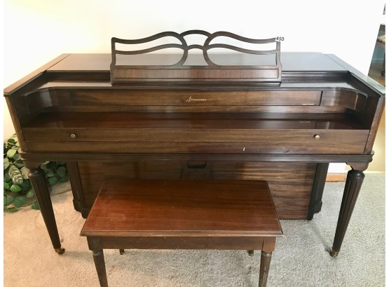 Vintage Baldwin Aerosonic Piano W/Bench, & Tuning Supplies