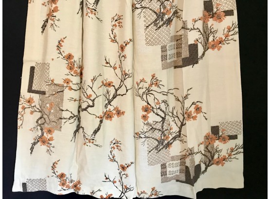 Vintage Mid Century Asian Curtain Panels (Silk?)