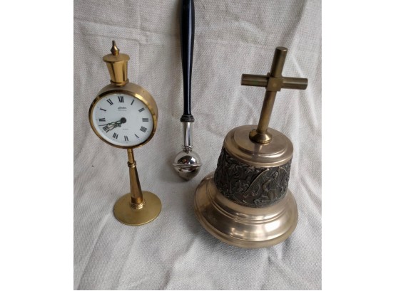Clock, Church Bell, & Holy Water Wand