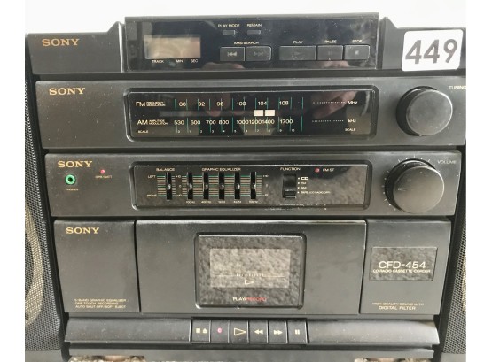 Sony CFD-459 Boom Box