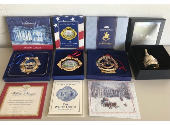 2003, 2004, & Other Commemerative White House Ornaments