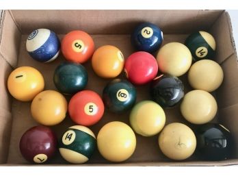Set Of 21 Pool Balls