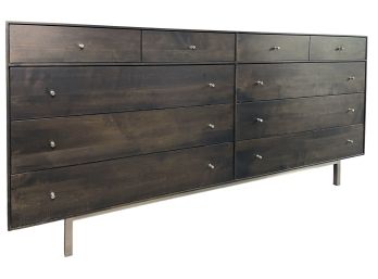 Room & Board Hudson 10-drawer Dresser In Maple With Charcoal Stain