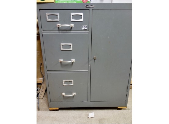 Metal Cabinet W/Safe