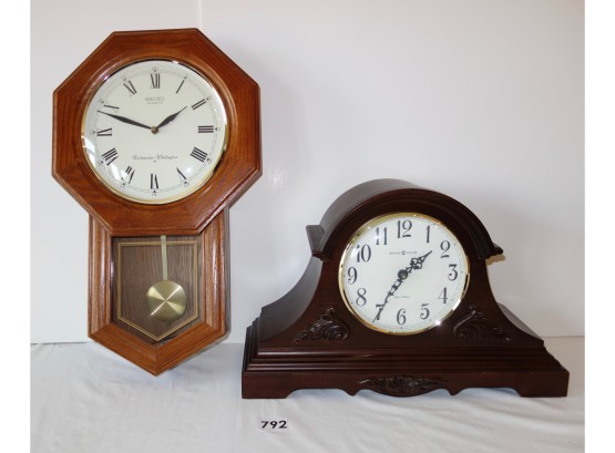 Howard Miller And Seiko Battery Operated Clocks