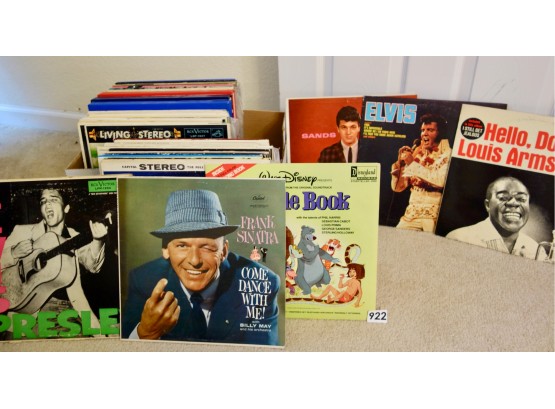 Assorted Record Albums Including Elvis