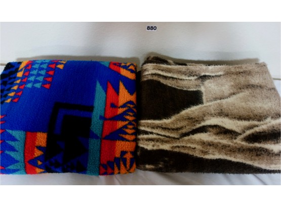 2 Plush Blankets