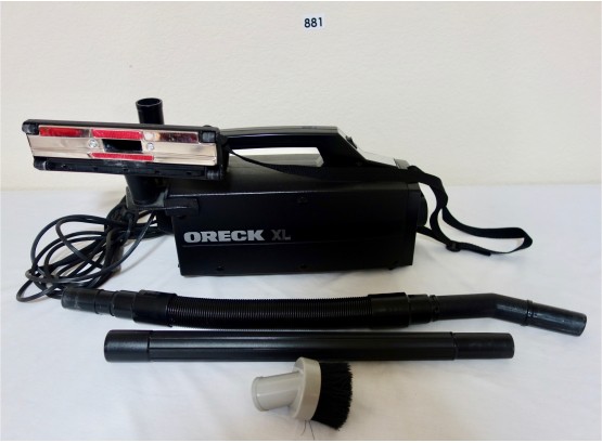 Oreck Canister Vacuum W/Attachments, & Bags